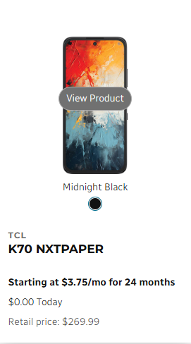 TCL K70 NXTPAPER